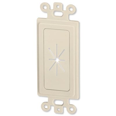 DataComm Cable Access Insert with Flexible Opening, Light Almond